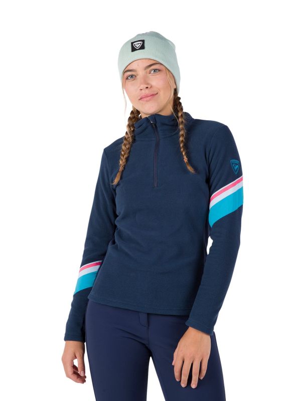 Bluza Rossignol damska W Strawpile Fleece HZ granatowa