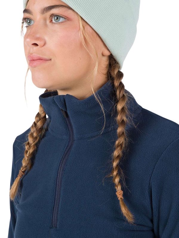 Bluza Rossignol damska W Strawpile Fleece HZ granatowa