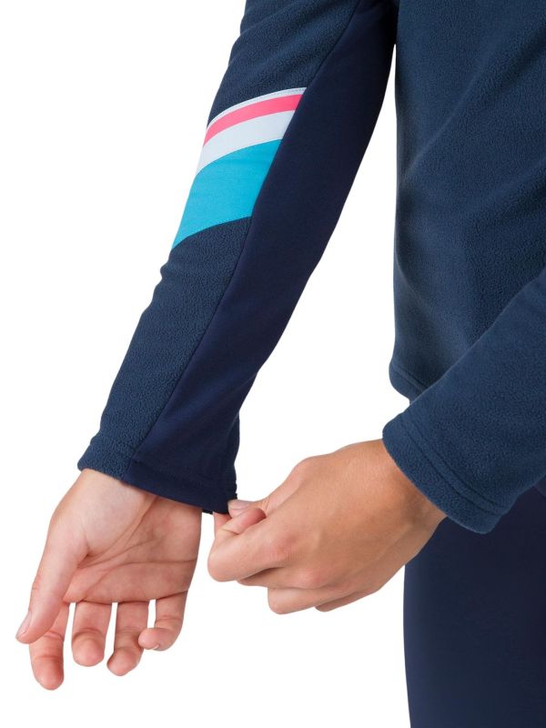 Bluza Rossignol damska W Strawpile Fleece HZ granatowa