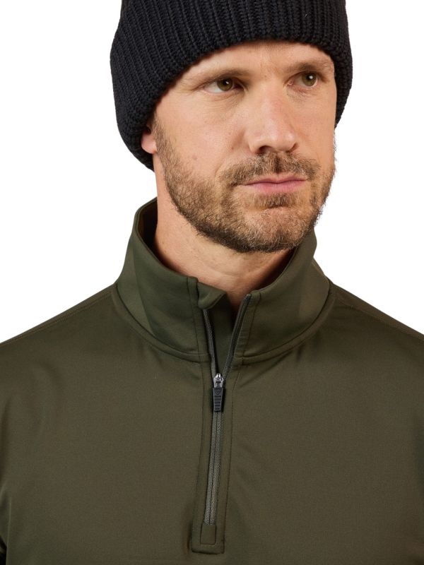 Bluza męska Rossignol Stretch Half-Zip Mid Layer Olive Shadow