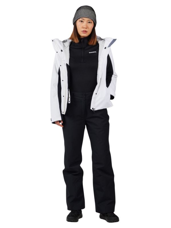 Bluza narciarska damska Rossignol Blackside Mix Half-Zip Fleece Black