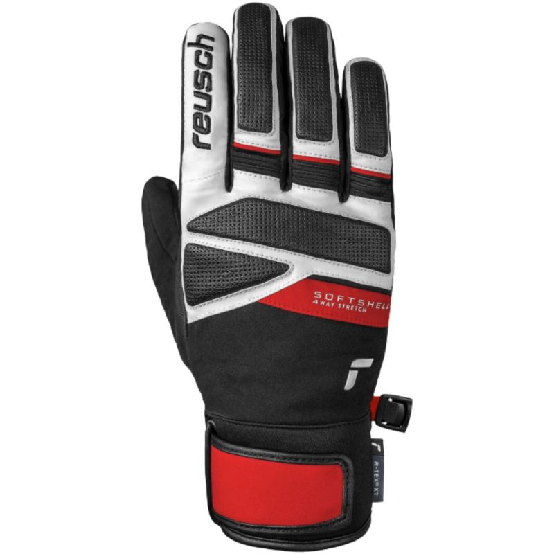 Rękawice narciarskie męskie Reusch Thunder R-TEX® XT Black/Red
