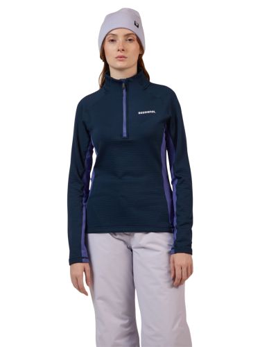 Bluza narciarska damska Rossignol Blackside Mix Half-Zip Fleece Future Blue