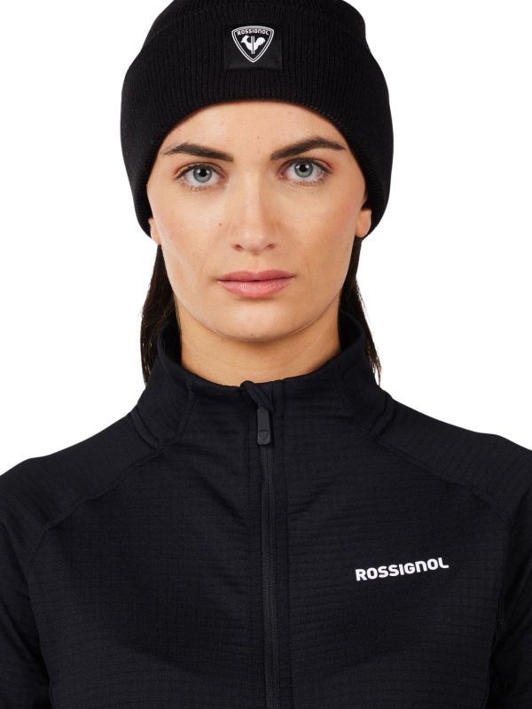 Bluza narciarska damska Rossignol Blackside Mix Full-Zip Fleece Black