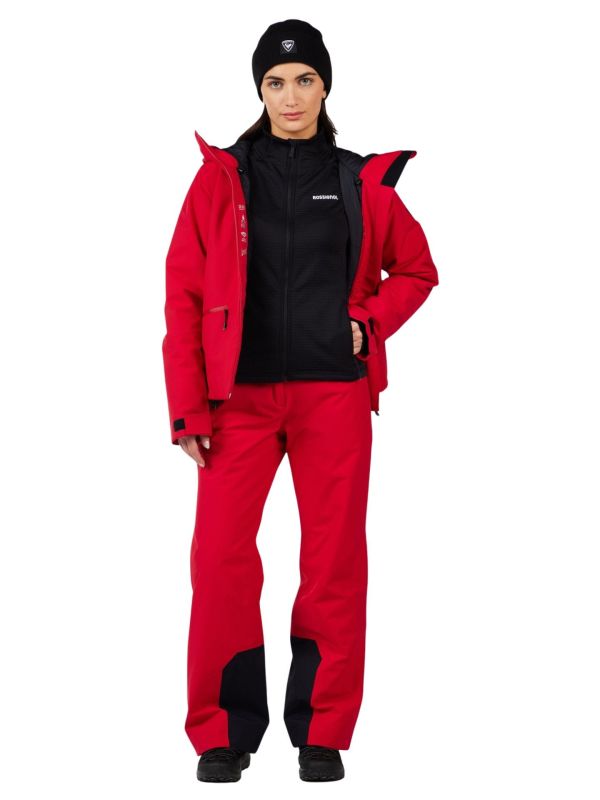 Bluza narciarska damska Rossignol Blackside Mix Full-Zip Fleece Black