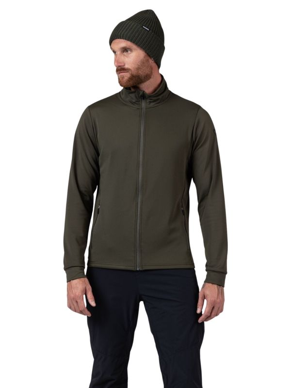 Bluza narciarska męska Rossignol Mid Layer Stretch Olive Shadow