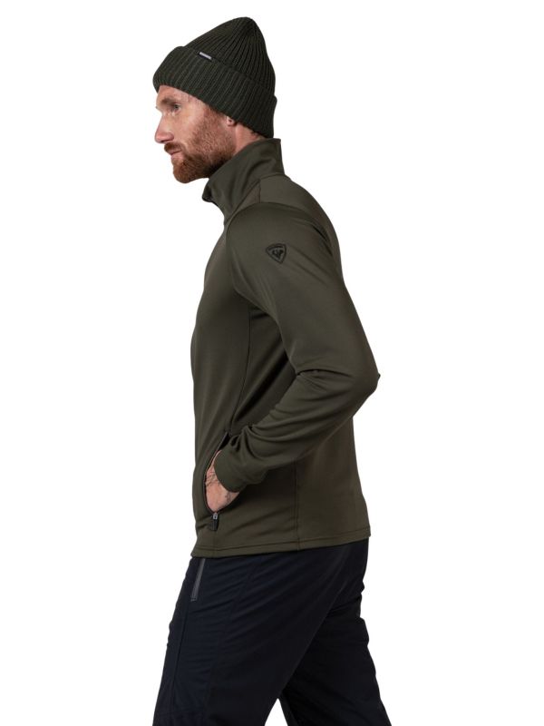 Bluza narciarska męska Rossignol Mid Layer Stretch Olive Shadow