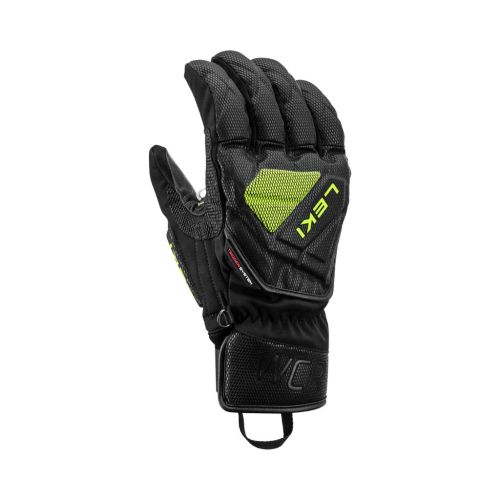 Rękawice narciarskie Leki WCR C-TECH 3D black-ice lemon