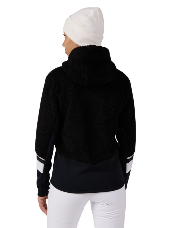 Bluza narciarska damska Rossignol Wispile Full-Zip Hooded Fleece Black