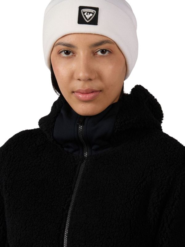 Bluza narciarska damska Rossignol Wispile Full-Zip Hooded Fleece Black