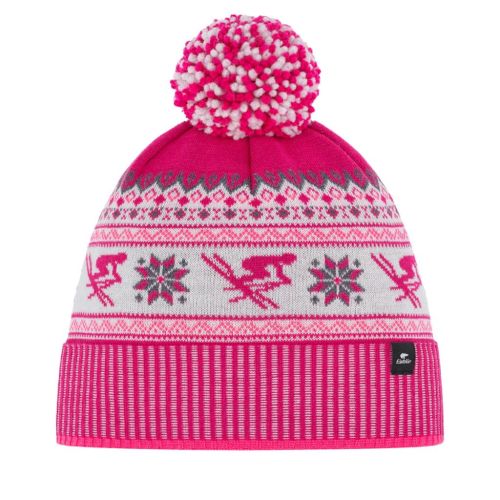 Czapka Eisbar Retroski Pompon MÜ pink