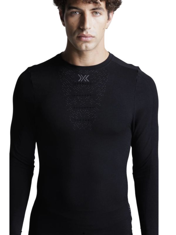 Koszulka termoaktywna męska X-Bionic Mightywool z długim rękawem Black