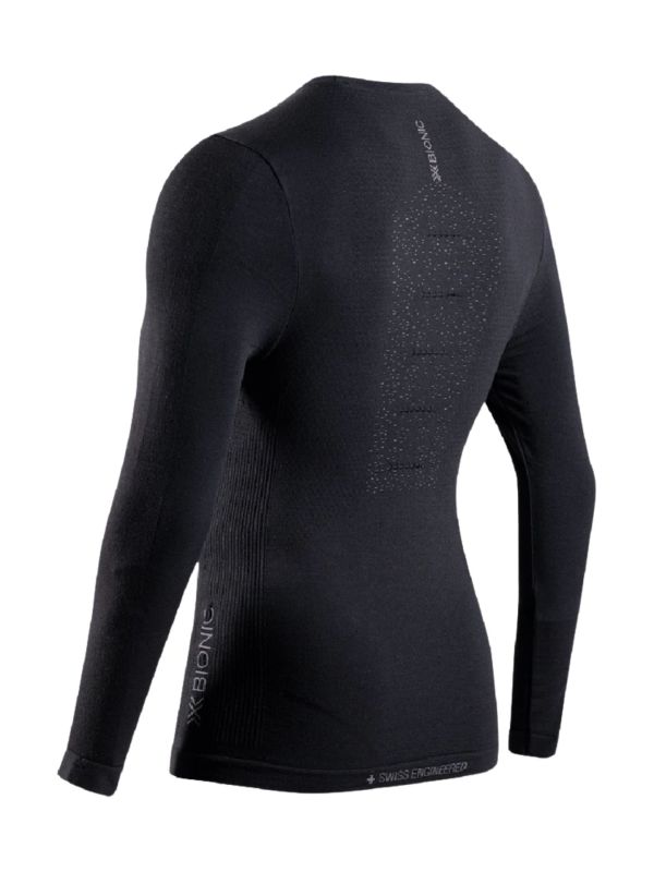 Koszulka termoaktywna męska X-Bionic Mightywool z długim rękawem Black