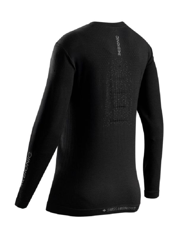Koszulka termoaktywna damska X-Bionic Mightywool z długim rękawem Black