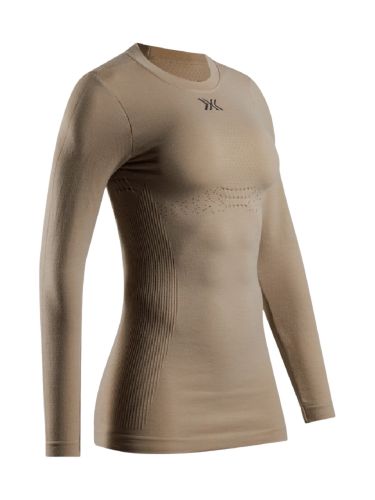 Koszulka termoaktywna damska X-Bionic Mightywool z długim rękawem Beige