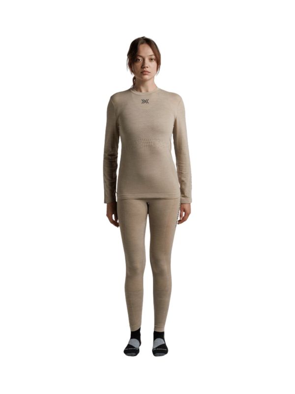 Koszulka termoaktywna damska X-Bionic Mightywool z długim rękawem Beige