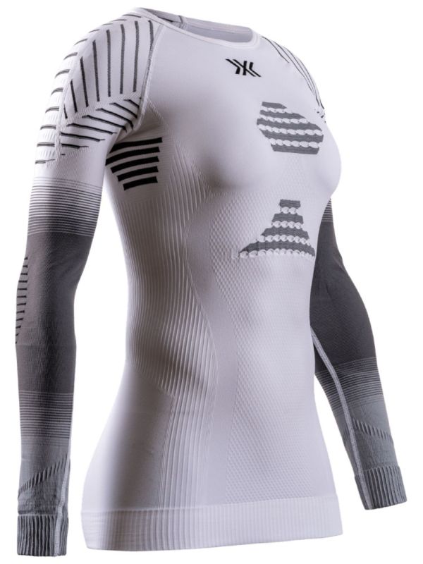 Koszulka termoaktywna z długim rękawem damska X-Bionic Invent FX White Grey
