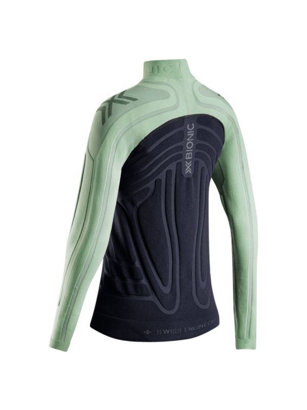 Koszulka termoaktywna damska X-Bionic Heatloop z długim rękawem Black Green