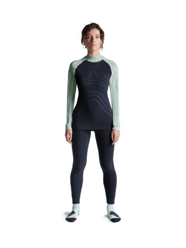 Koszulka termoaktywna damska X-Bionic Heatloop z długim rękawem Black Green