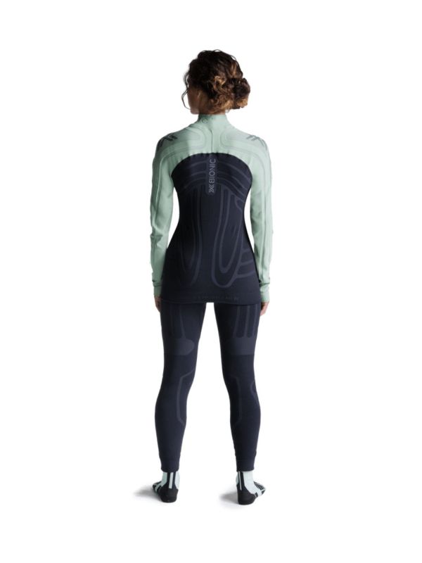Koszulka termoaktywna damska X-Bionic Heatloop z długim rękawem Black Green