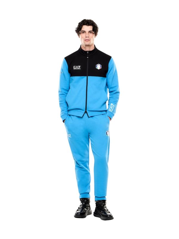 Spodnie dresowe męskie EA7 Emporio Armani FISI Natural VENTUS7 Blue