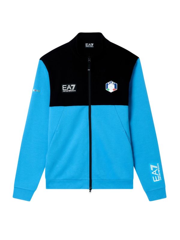 Bluza męska rozpinana EA7 Emporio Armani FISI Natural VENTUS7 Blue