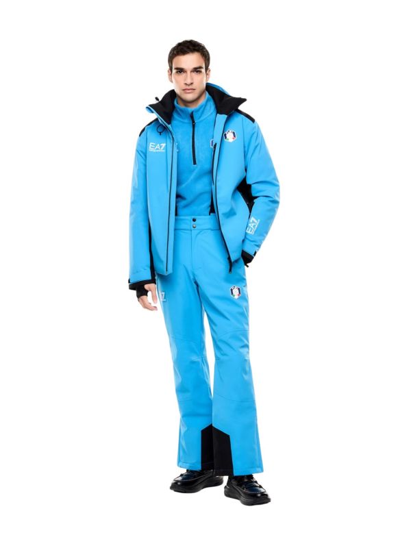 Bluza męska polarowa EA7 Emporio Armani FISI Blue