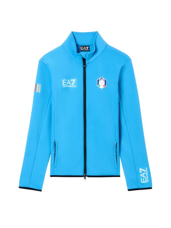 Bluza męska techniczna EA7 Emporio Armani FISI Powerstretch Blue