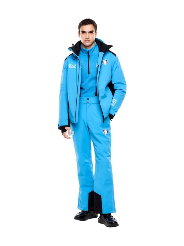 Kurtka narciarska męska EA7 Emporio Armani FISI Protectum7 Blue