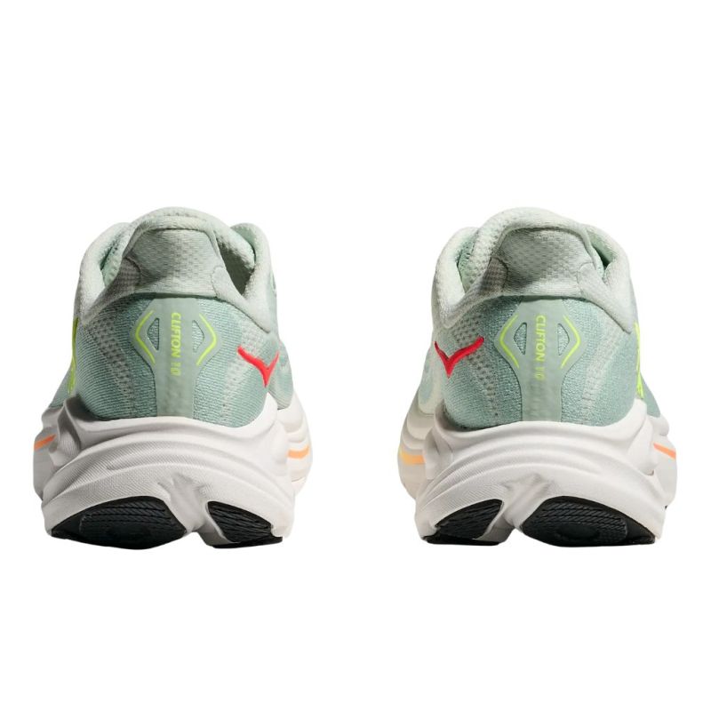Buty biegowe damskie HOKA Clifton 10 Sea Glass/Neon Flame