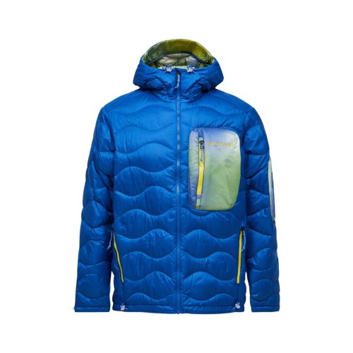 Kurtka Peak Performance puchowa męska Helium AOP Utility Down Hood blue