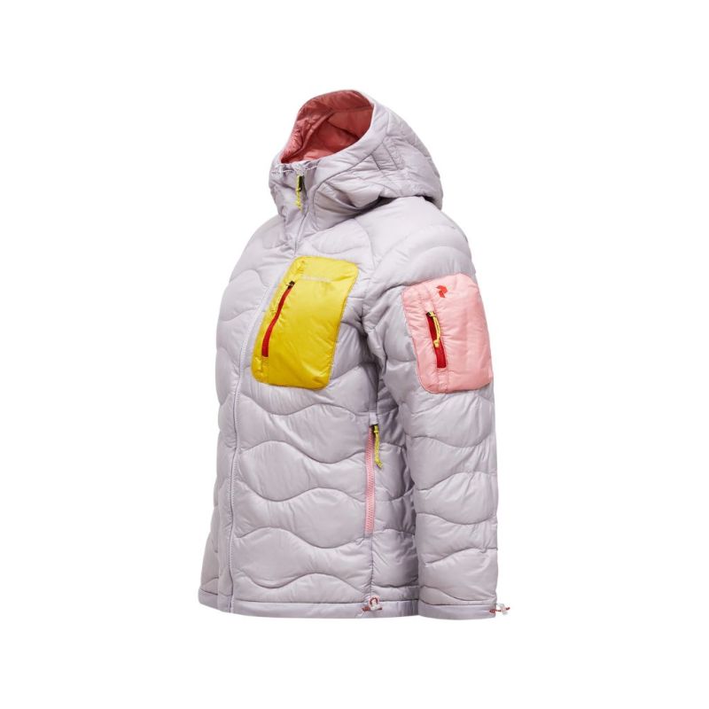 Kurtka Peak Performance puchowa damska Helium Utility Down Hood Jacket grey