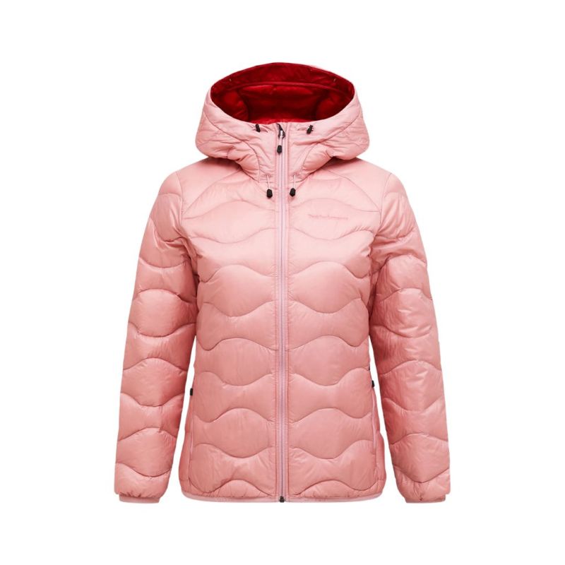 Kurtka Peak Performance puchowa damska Helium Down Hood Jacket pink