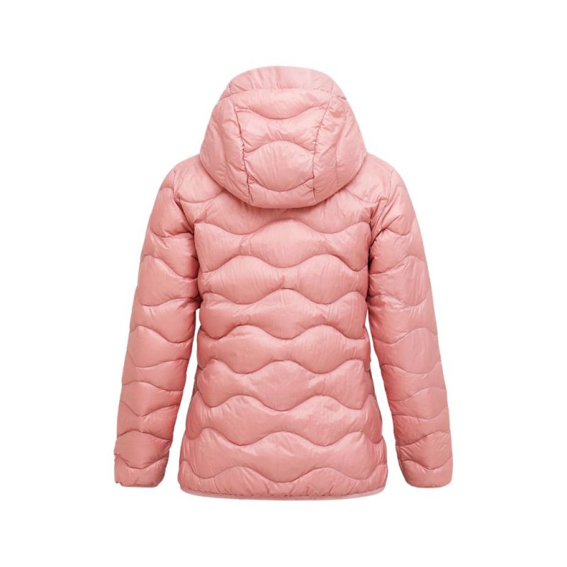 Kurtka Peak Performance puchowa damska Helium Down Hood Jacket pink