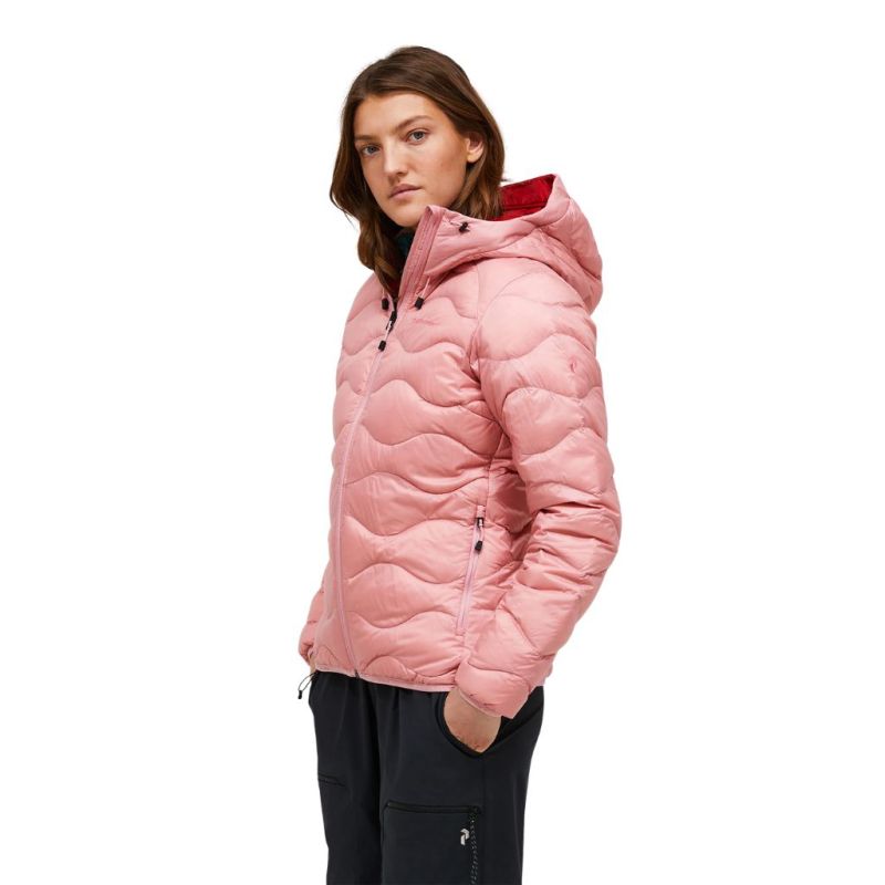 Kurtka Peak Performance puchowa damska Helium Down Hood Jacket pink
