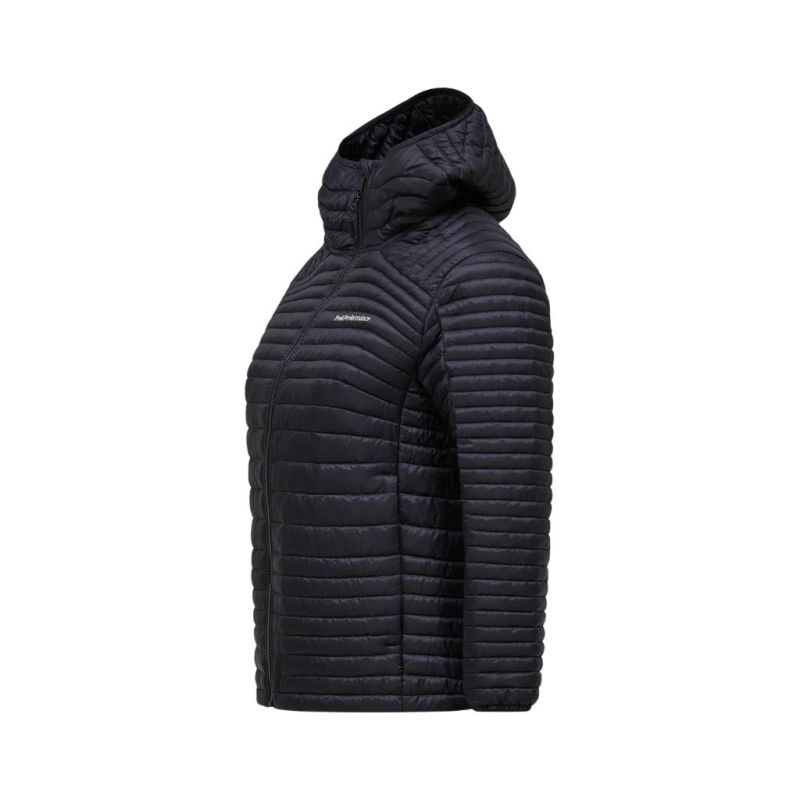 Kurtka Peak Performance damska Monolight Insulated Hood Jacket black