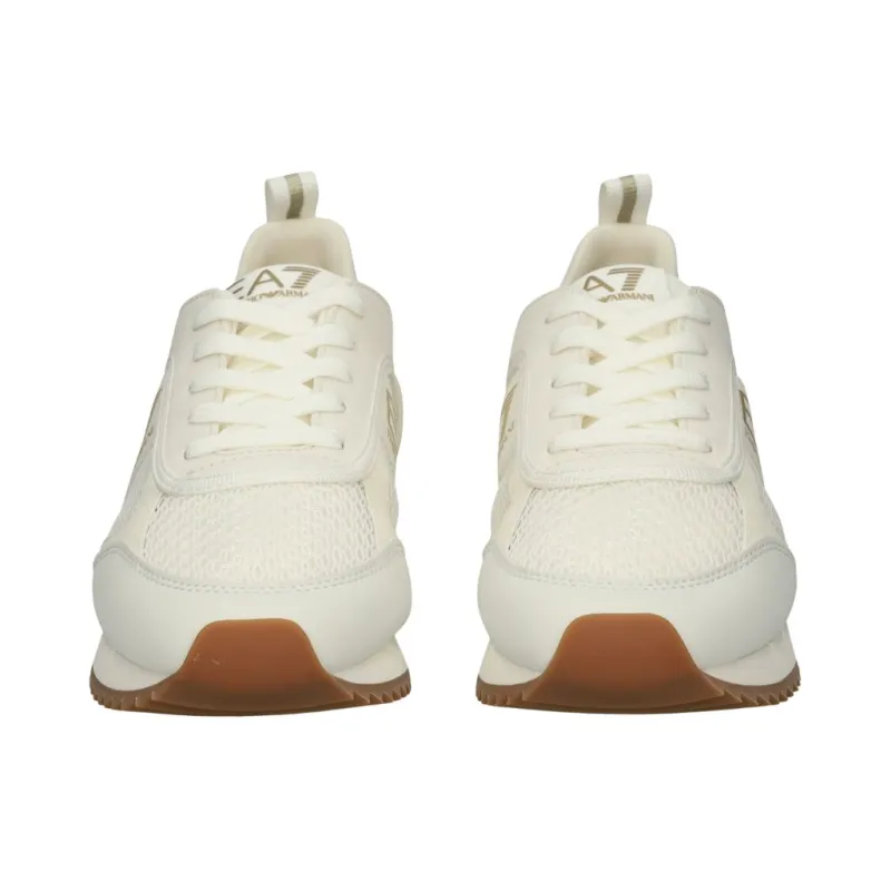 Buty sportowe damskie EA7 Emporio Armani Black and White Collection White Gold