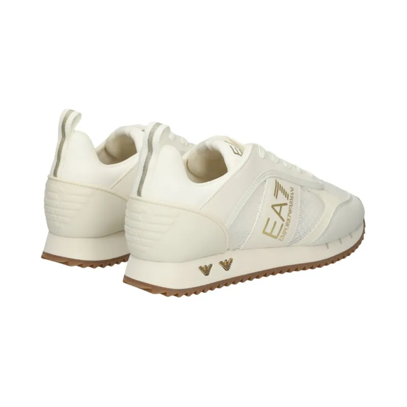 Buty sportowe damskie EA7 Emporio Armani Black and White Collection White Gold