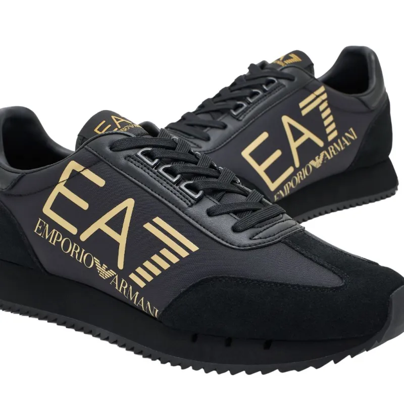 Buty sportowe męskie EA7 Emporio Armani Black and White Vintage Black
