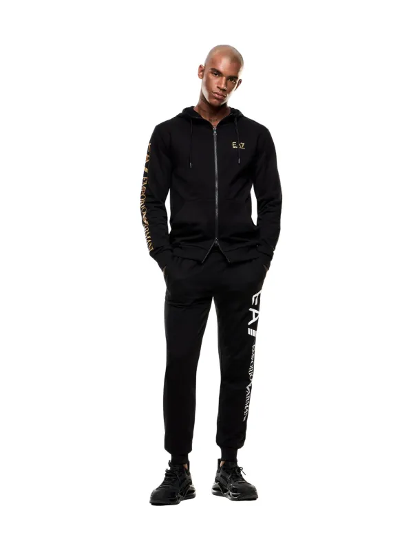 Bluza męska EA7 Emporio Armani Zip-Up Black