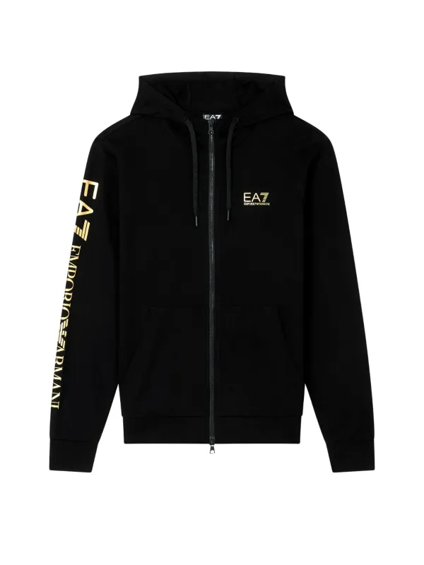 Bluza męska EA7 Emporio Armani Zip-Up Black