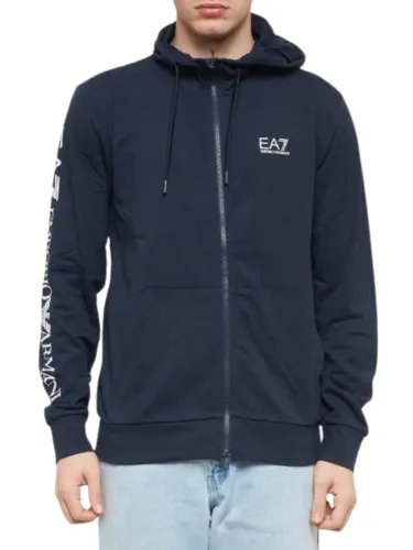Bluza męska EA7 Emporio Armani Train Logo Series Blue