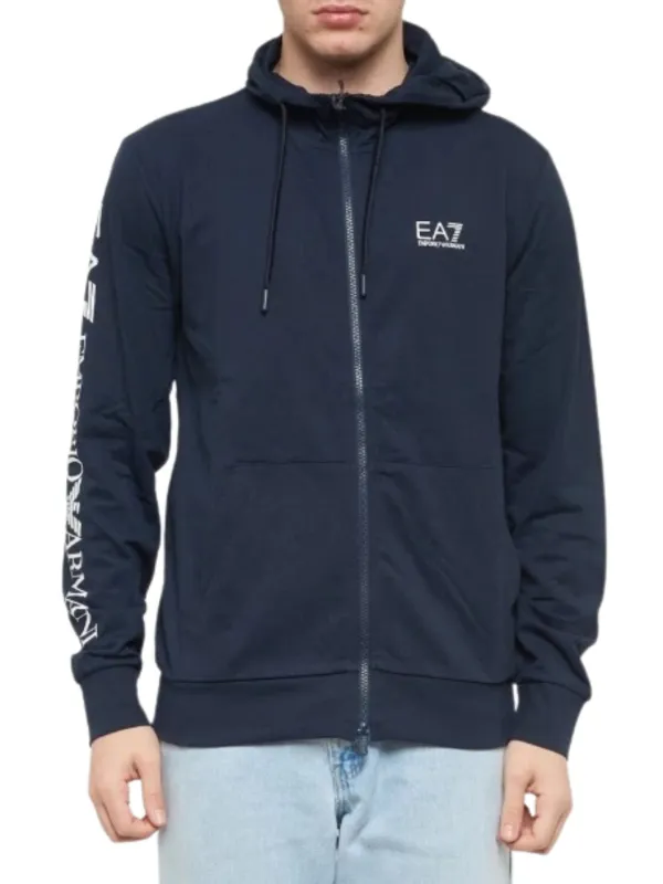 Bluza męska EA7 Emporio Armani Train Logo Series Blue