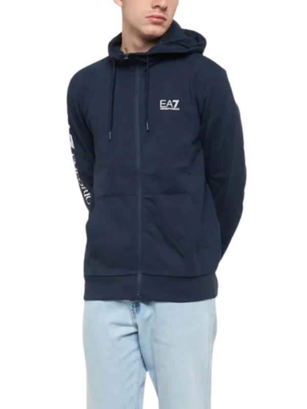 Bluza męska EA7 Emporio Armani Train Logo Series Blue