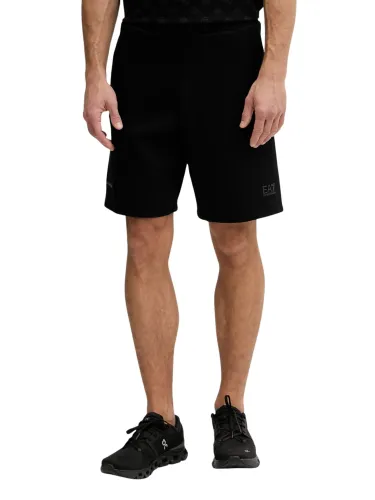 Spodenki dresowe męskie EA7 Emporio Armani Natural Black