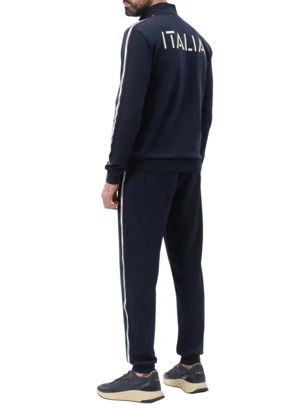 Komplet dresowy męski EA7 Emporio Armani Italian Blue