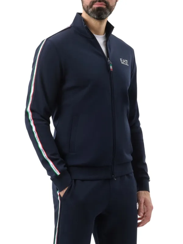 Komplet dresowy męski EA7 Emporio Armani Italian Blue