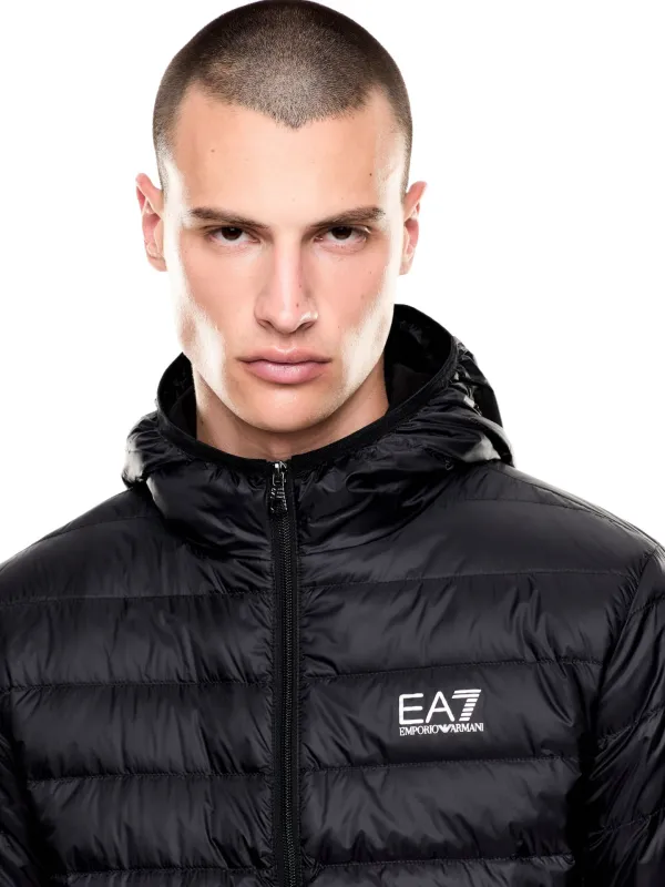Kurtka puchowa męska EA7 Emporio Armani Core Identity Black