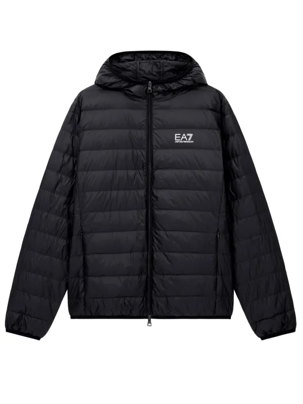 Kurtka puchowa męska EA7 Emporio Armani Core Identity Black