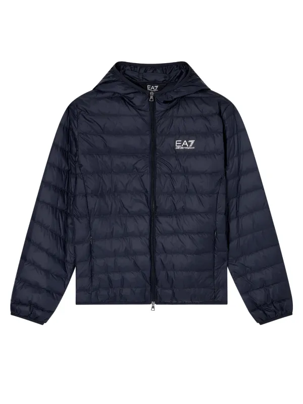 Kurtka puchowa męska EA7 Emporio Armani Core Identity Blue